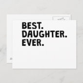 Beste dochter ooit briefkaart (Voorkant / Achterkant)