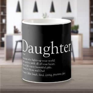 Beste dochter ooit Definitie Eenvoudig Modern Koffiemok