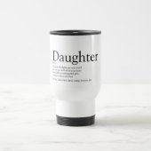 Beste dochter ooit Definitie Zwart en Wit Reisbeker (Center)