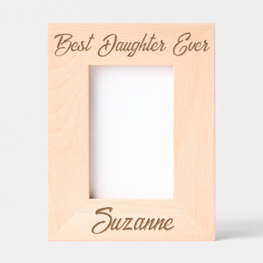 Beste dochter ooit gepersonaliseerd gegraveerde lijstjes (Voorkant)