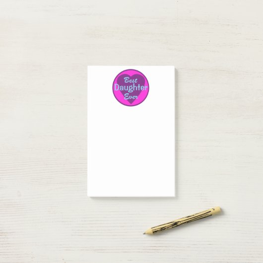 Beste dochter ooit post-it® notes (Op bureau)