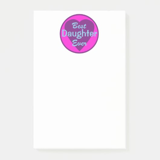 Beste dochter ooit post-it® notes (Voorkant)
