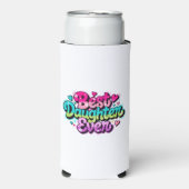 Beste dochter ooit (stijl 1) seltzer blikjeskoeler (Seltzer Voorkant)