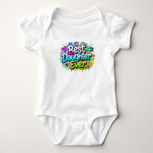 Beste dochter ooit (stijl 2) romper (Voorkant)