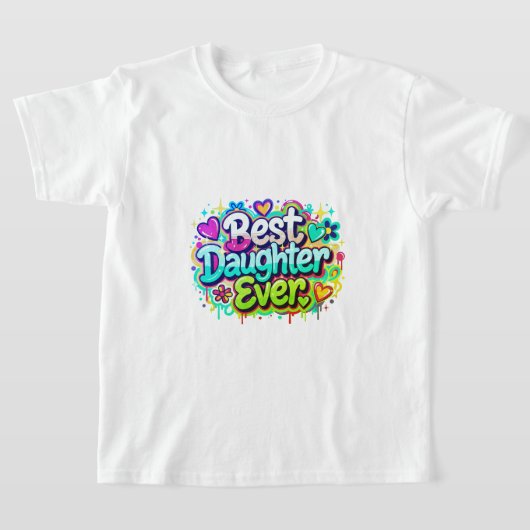 Beste dochter ooit (stijl 2) t-shirt (Laagn)