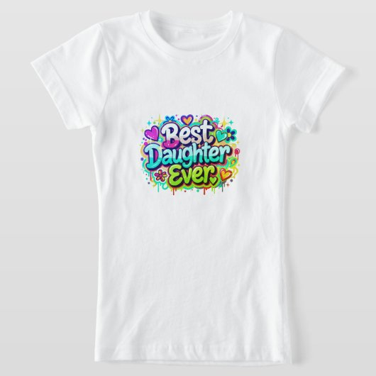 Beste dochter ooit (stijl 2) t-shirt (Laagn)