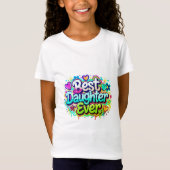 Beste dochter ooit (stijl 2) t-shirt (Voorkant)