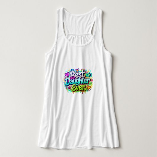 Beste dochter ooit (stijl 2) tanktop (Design voorkant)