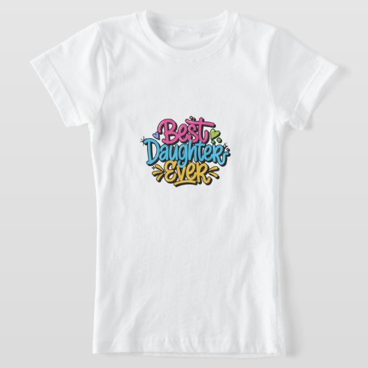 Beste dochter ooit (stijl 3) t-shirt (Laagn)