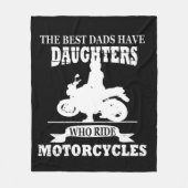 beste dochter op motorfiets fleece deken (Voorkant)