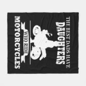 beste dochter op motorfiets fleece deken (Voorkant (Horizontaal))