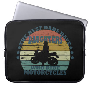 beste dochter op motorfiets laptop sleeve