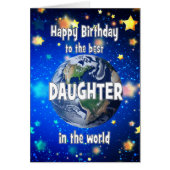 Beste dochter ter wereld jarig (Voorkant)