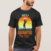 Beste dochter van vaders dag Golf T-shirt (Voorkant)