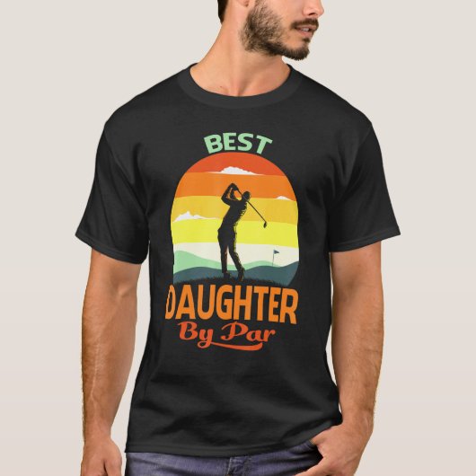 Beste dochter van vaders dag Golf T-shirt (Voorkant)