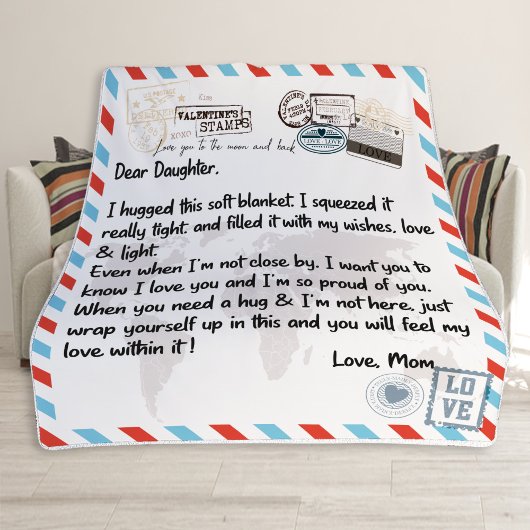 Beste Dochterbanket, cadeau voor dochter Fleece Deken