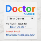 Beste Doctor Award Wijn Etiket (Enkel label)