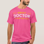 Beste Doctor in de Galaxy Geeky-bezetting T-shirt (Voorkant)
