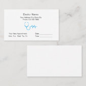 Beste Doctor Ooit Waardering 's Werelds Grootste D Afsprakenkaartje (Voorkant / Achterkant)