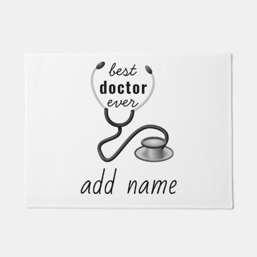 Beste Doctor Ooit Waardering 's Werelds Grootste D Deurmat (Voorkant)