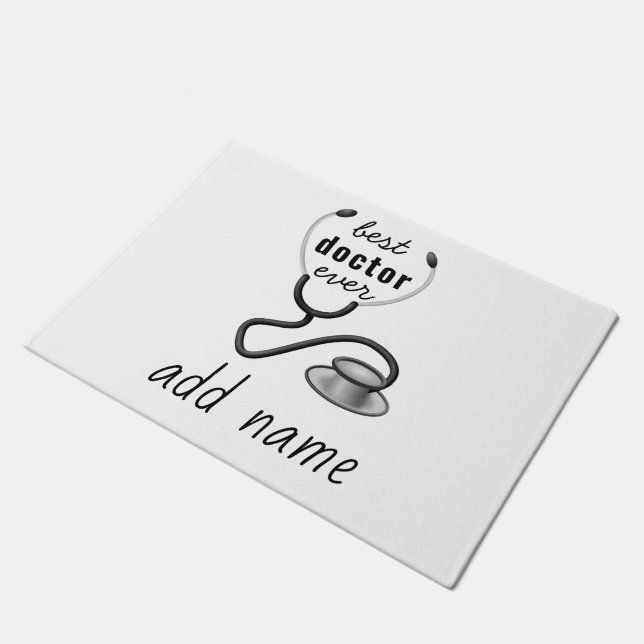 Beste Doctor Ooit Waardering 's Werelds Grootste D Deurmat (Schuin)