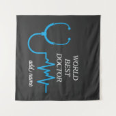 Beste Doctor Ooit Waardering 's Werelds Grootste D Wandkleed (Voorkant (horizontaal))