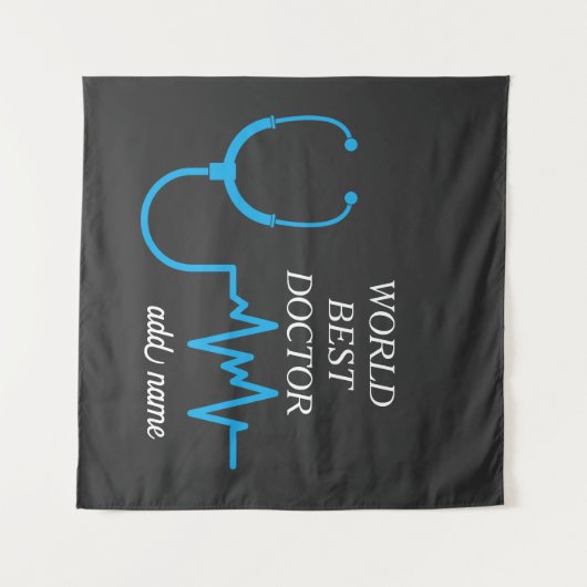 Beste Doctor Ooit Waardering 's Werelds Grootste D Wandkleed (Voorkant (horizontaal))