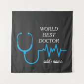 Beste Doctor Ooit Waardering 's Werelds Grootste D Wandkleed (Voorkant)