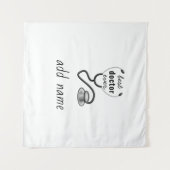 Beste Doctor Ooit Waardering 's Werelds Grootste D Wandkleed (Voorkant (horizontaal))