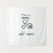 Beste Doctor Ooit Waardering 's Werelds Grootste D Wandkleed (Voorkant)