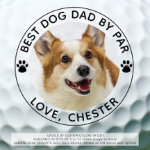 BESTE DOG DAD DOOR PAR Paw Print Photo