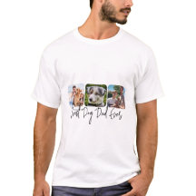 Beste Dog Dad Ever - Aangepaste 3-foto collage