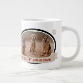 Beste Dog Dad Ever Funny Coffee Mok met Foto (Rechts)