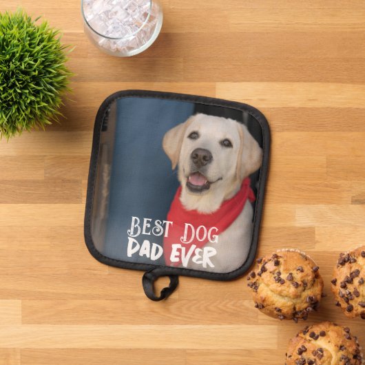 Beste Dog Dad Ever Modern Custom Afbeelding en tek Pannenlap (Top down)