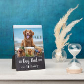 Beste DOG DAD ooit - Aangepast 4-pet fotocollage Fotoplaat (Zijkant)