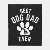 BESTE DOG DAD OOIT FLEECE DEKEN (Voorkant)