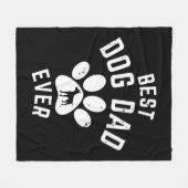 BESTE DOG DAD OOIT FLEECE DEKEN (Voorkant (Horizontaal))