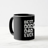 Beste Dog Dad ooit Ontwerp Mok (Voorkant links)