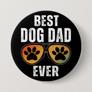 BESTE DOG DAD OOIT RONDE BUTTON 7,6 CM
