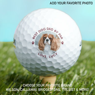 Beste DOG DAD op basis van Par Paw Print Custom Ph Golfballen