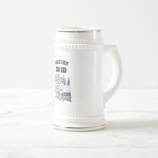 Beste DOG DAD - wees persoonlijk aan dat je bent Bierpul (Voorkant rechts)