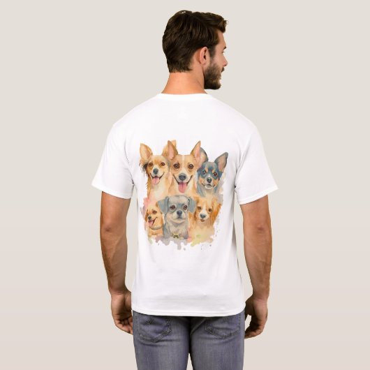 Beste Dog Design Tshirt voor paar 7 (Achterkant volledig)