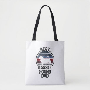 Beste Dog Father Dad -  Basset Hound Tote Bag