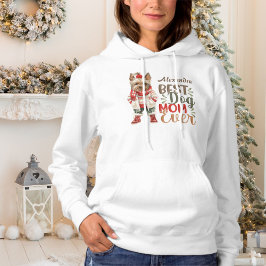 Beste Dog Moeder Ooit Waterverf Yorkie Winter Cust Hoodie