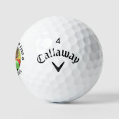 Beste DOG MOM ooit Persoonlijke foto van Pet Calla Golfballen (Logo)