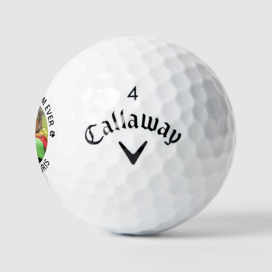 Beste DOG MOM ooit Persoonlijke foto van Pet Calla Golfballen (Logo)