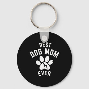 BESTE DOG MOM OOIT SLEUTELHANGER