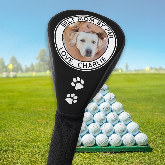 Beste DOG MOM - Persoonlijke foto op foto Golfheadcover