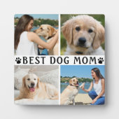 BESTE DOG MOM Photo Collage Paw Print Fotoplaat (Voorkant)