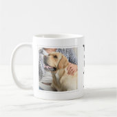 Beste Dog Papa Ever Custom Foto en Tekst Koffie Mo Koffiemok (Links)